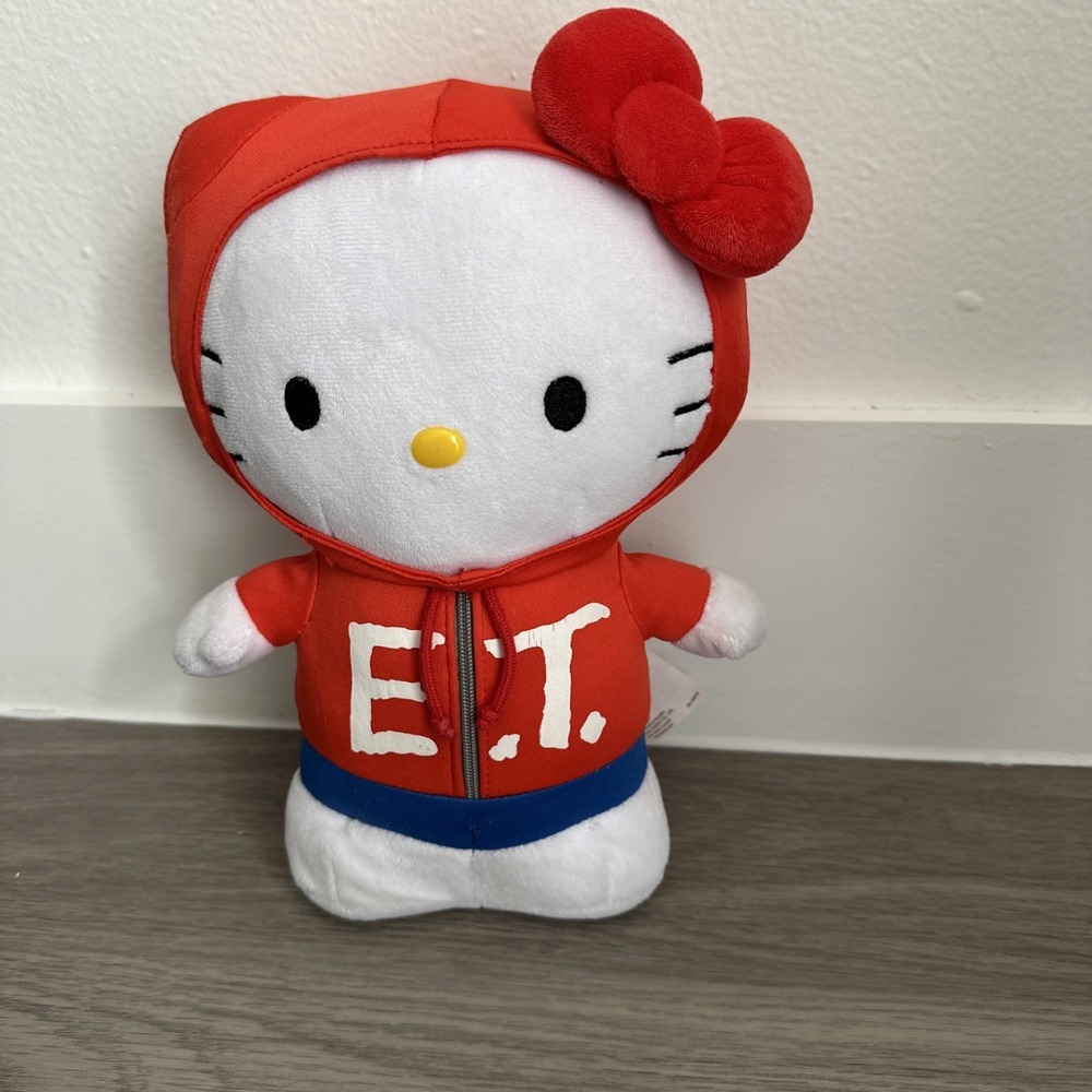 Universal Studios Sanrio Hello Kitty ET Movie Red Hoodie Plush with tag